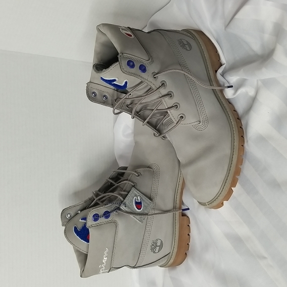 Timberland X Champion Grey Nubuck 6" BOOT SIZE 9 - Picture 4 of 8
